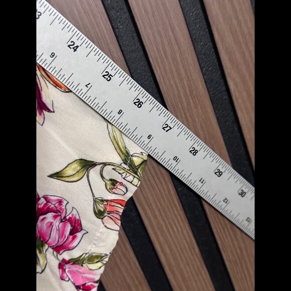 Akemi Kin Top OS Womens Ivory Vine Floral Open Front Cardigan - Picture 5 of 7